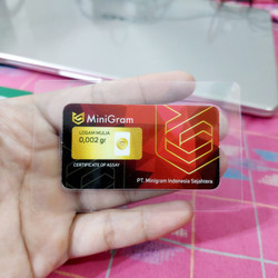 Babygold Emas mini 0.002 gram Minigram minigold antam Microgram Emas Kecil bandung