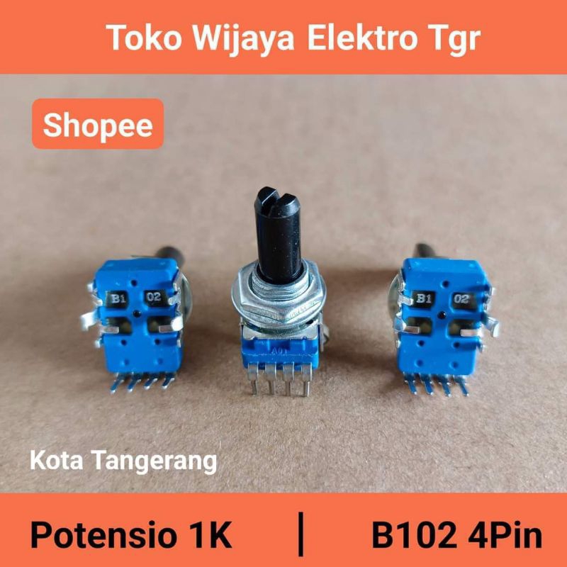 Mesin Las Sparepart | Potensio B102 Potensio 1K 4 Kaki