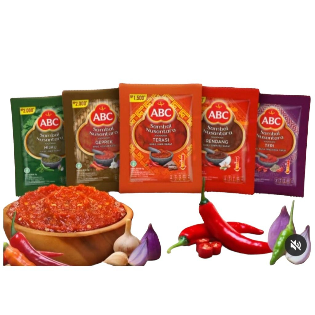 

ABC Sambal Nusantara 1Pak isi 10 sachet