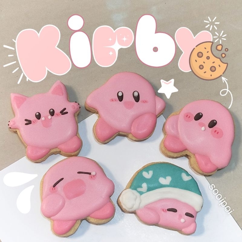 

Kirby Cookies - Icing Cookies/Decorated Cookies/Fancy Cookies/Kukis Hias