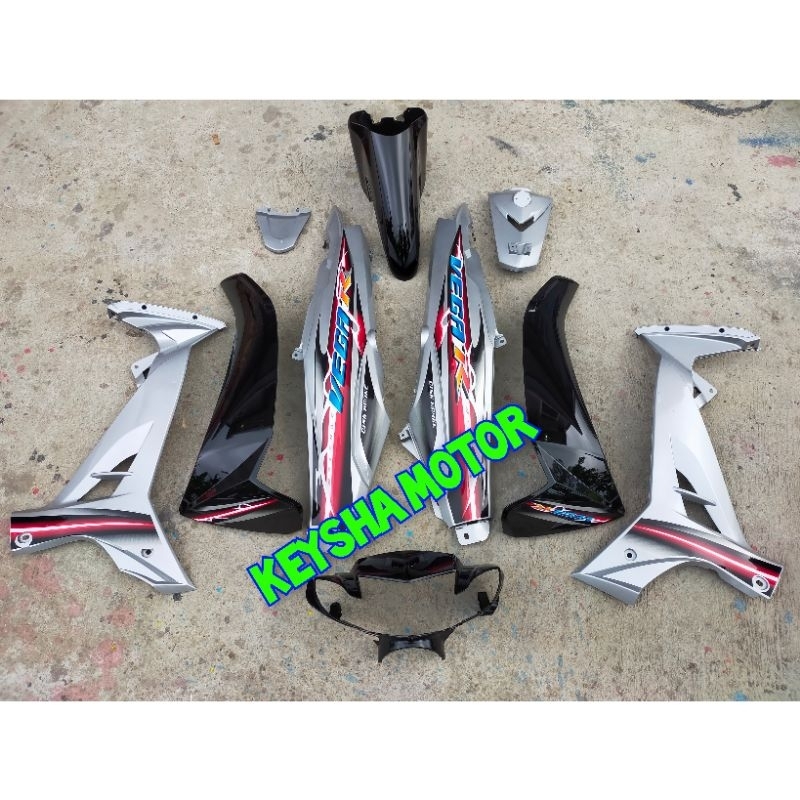 COVER BODY HALUS VEGA R NEW HITAM SILVER