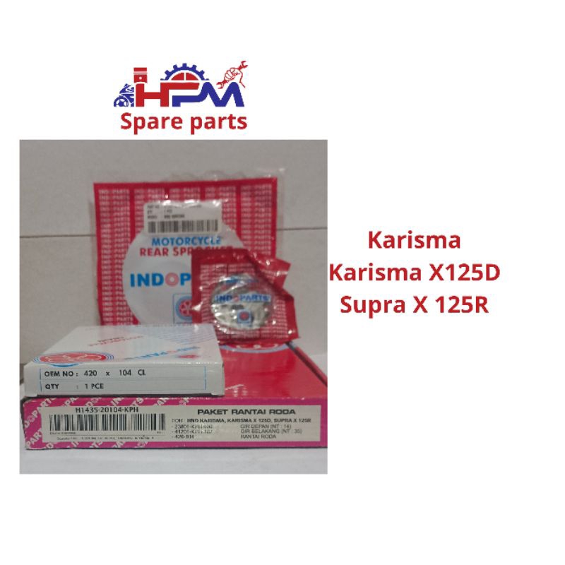 Gir set Gear set Honda Karisma, Kirana, Supra x 125 KPH Indoparts