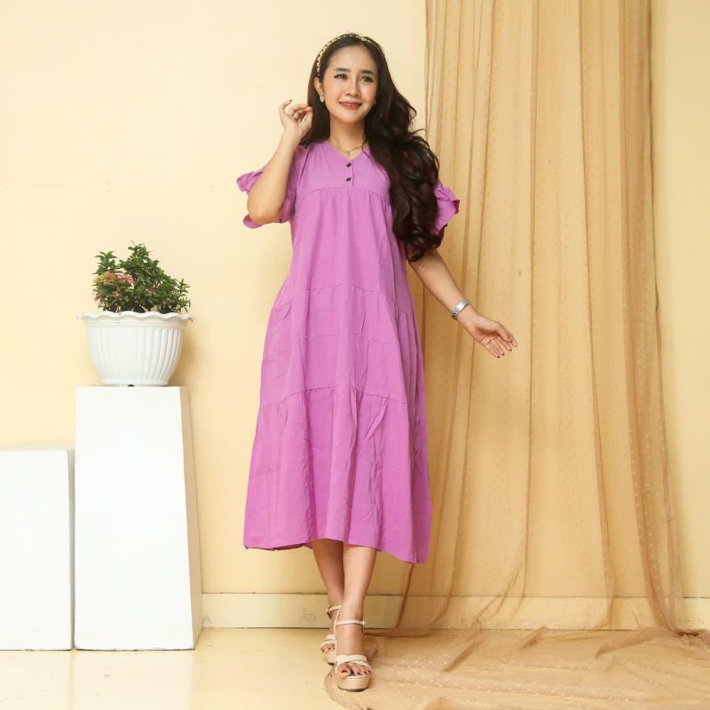 Daster susun polos//Daster kekinian//Daster rayon