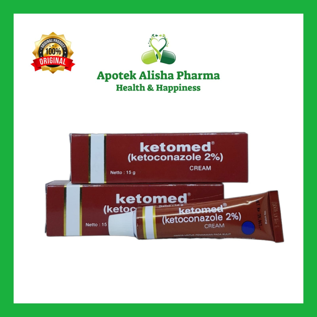 Ketomed Cream 15gr - Ketokonazole Krim Gatal Jamur / Panu / Kutu Air