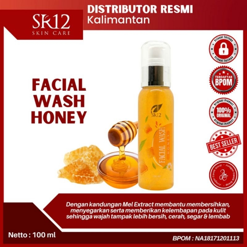 Facial Wash Madu Sr12 / Sabun Madu SR12