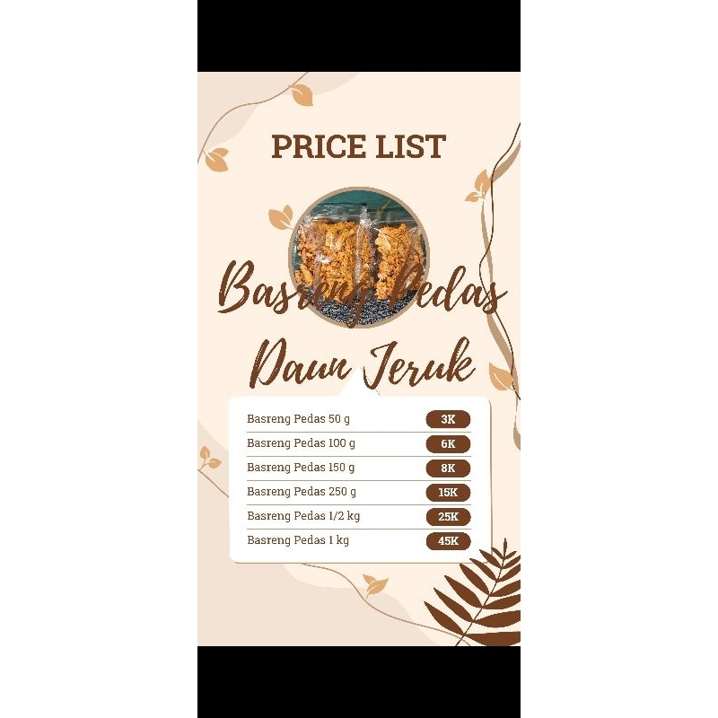 

Basreng pedas daun jeruk