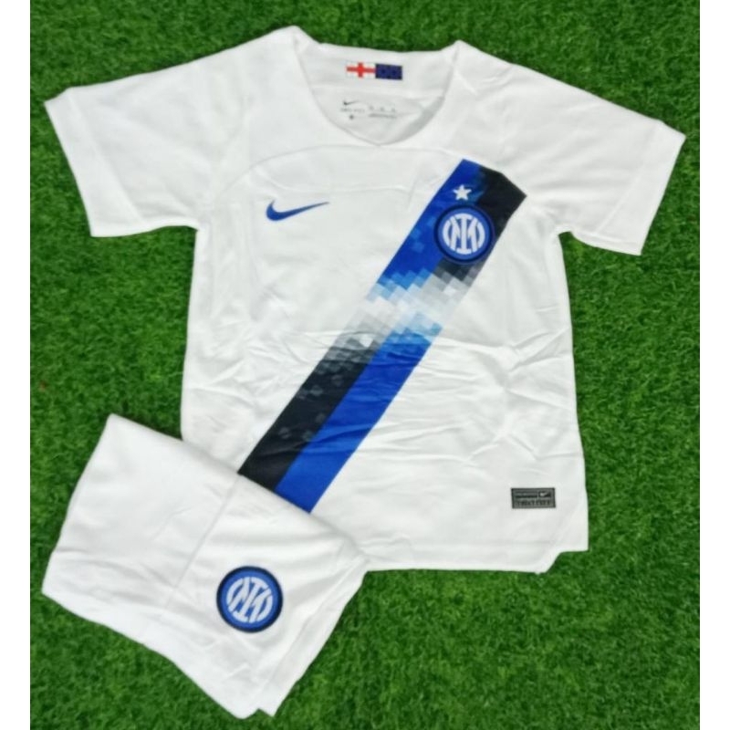 jersey kids inter milan away 23/24 import go thailand baju bola anak inter milan putih 2023