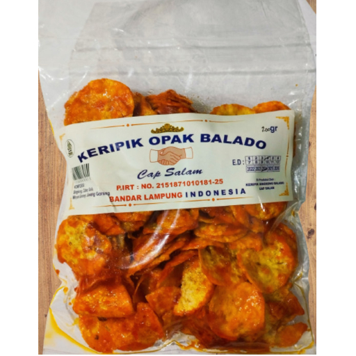

Opak Singkong Balado Pedas Cap Salam 200 gram