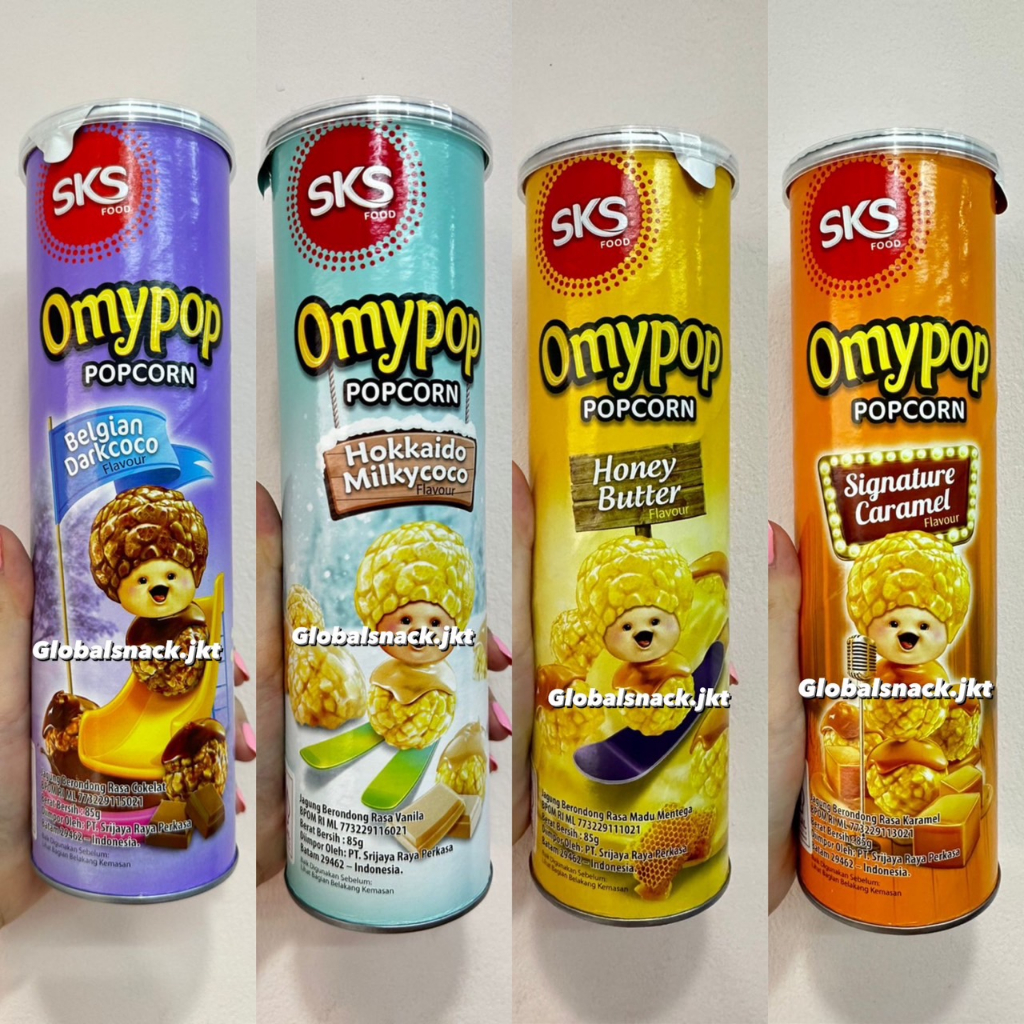 

OMYPOP POPCORN POP CORN CARAMEL HOKKAIDO MILKY CHOCOLATE HONEY BUTTER
