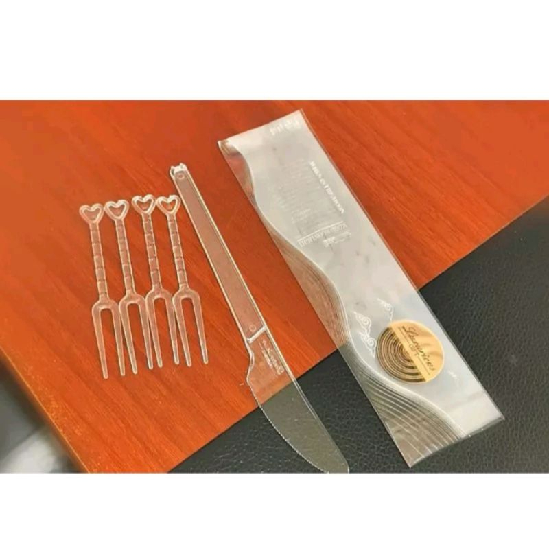 

50 Set pisau garpu set mooncake kue bulan