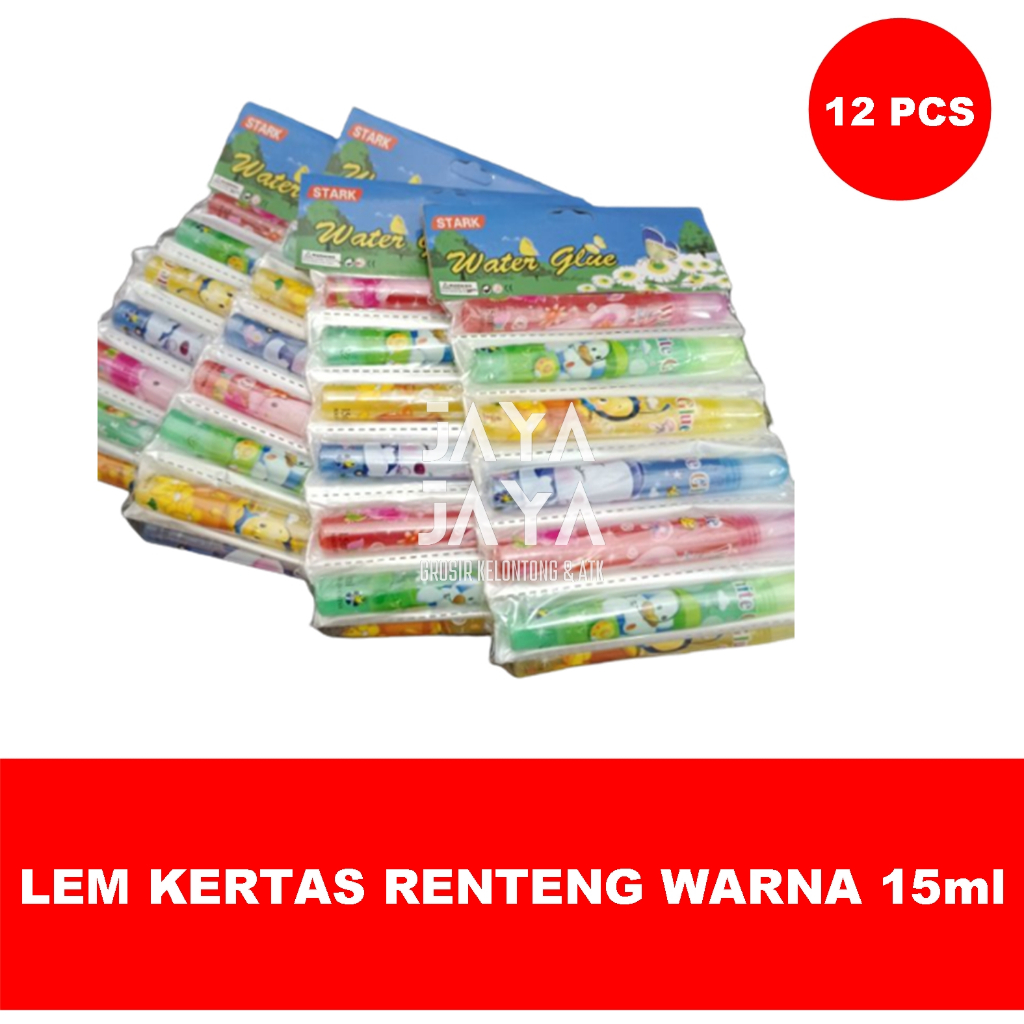 

LEM KERTAS RENTENG WARNA 15 ml
