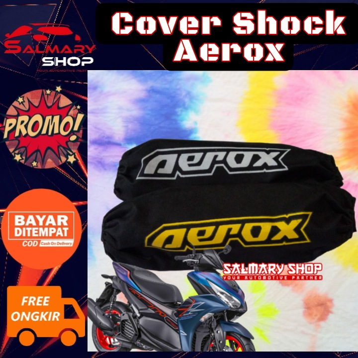 Sarung Shockbreaker AEROX 155 Cover Sokbreker Belakang Pelindung Shok Sepeda Motor Shock YAMAHA AERO