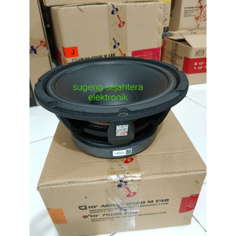 Terangshop17 Speaker Fabulous 10 Inch 75105 Voice Coil 75,55Mm /3 Inch Wat 600 Original