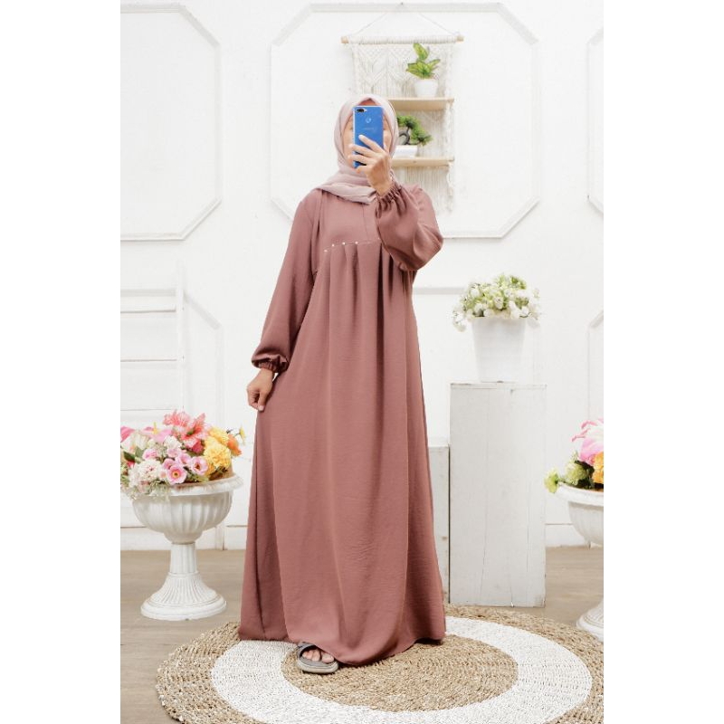 gamis lebaran 2024 model gamis terbaru