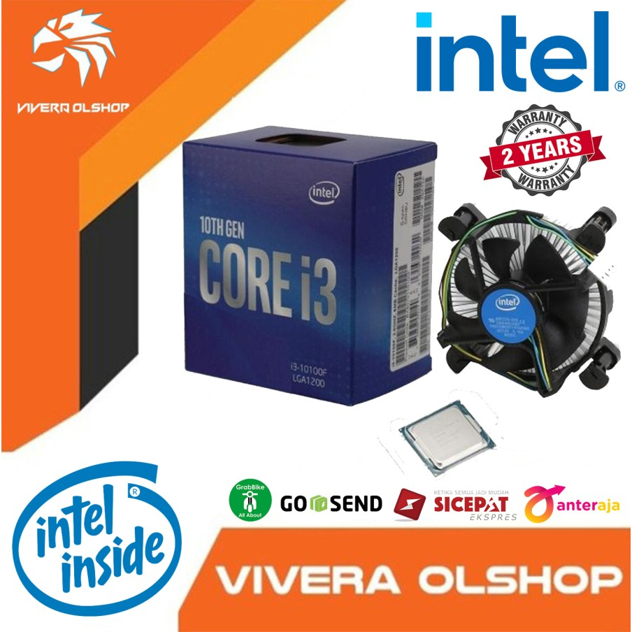 PROCESSOR INTEL CORE i3-10100F BOX (SECOND BARU PAKE 6 BULAN)