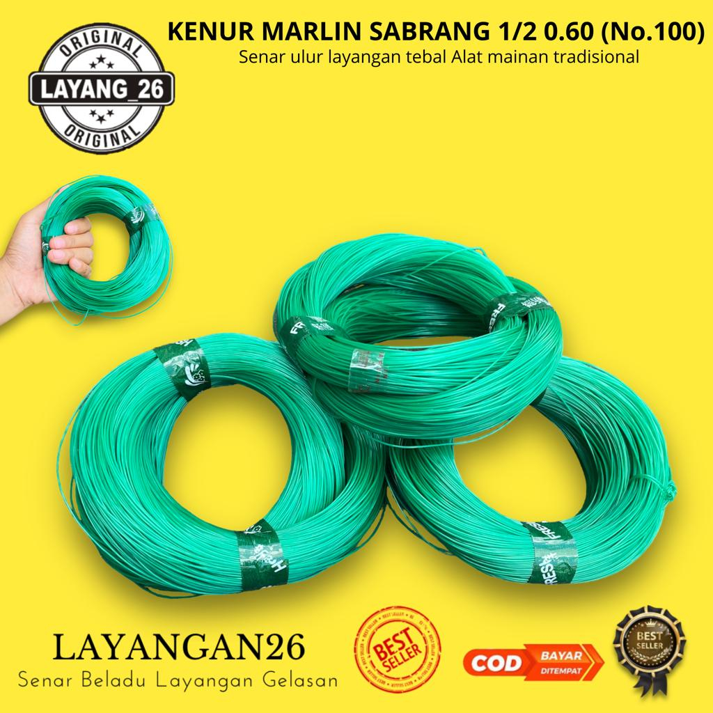 KENUR MARLIN SABRANG 1/2 0.60 NO.100 GROSIR LAYANGAN26