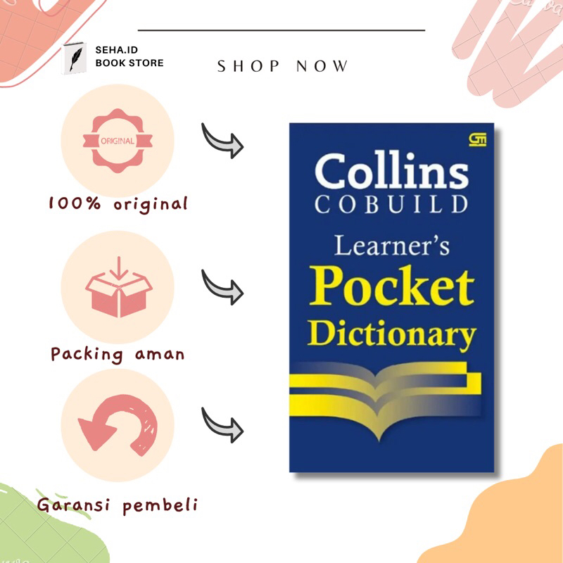 Buku kamus Collins Cobuild Learner's Pocket Dictionary