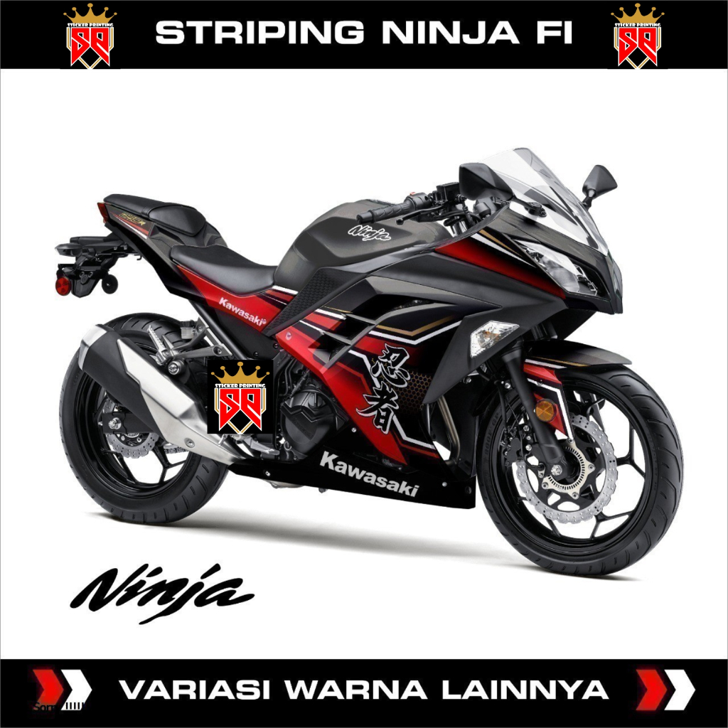 DECAL STRIPING NINJA 250 FI / DECAL STICKER NINJA FI 250