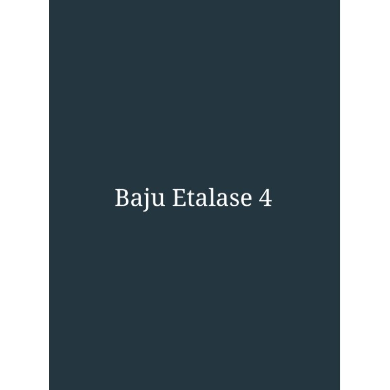 etalase 4 baju