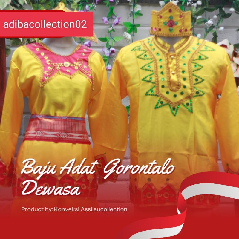 BAJU ADAT TRADISIONAL GORONTALO SATUAN//BAJU PENGANTIN ADAT  TRADISIONAL GORONTALO