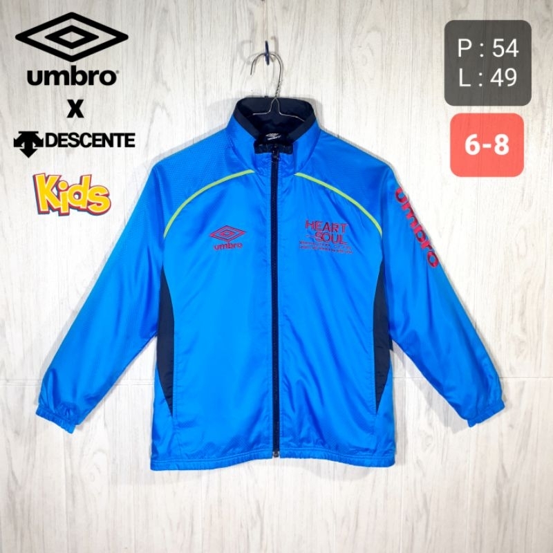 PREMIUM Jaket UMBRO x DESCENTE Kids Outdoor Olahraga Sepak Bola Futsal Anak Usia 678 Tahun Second Or