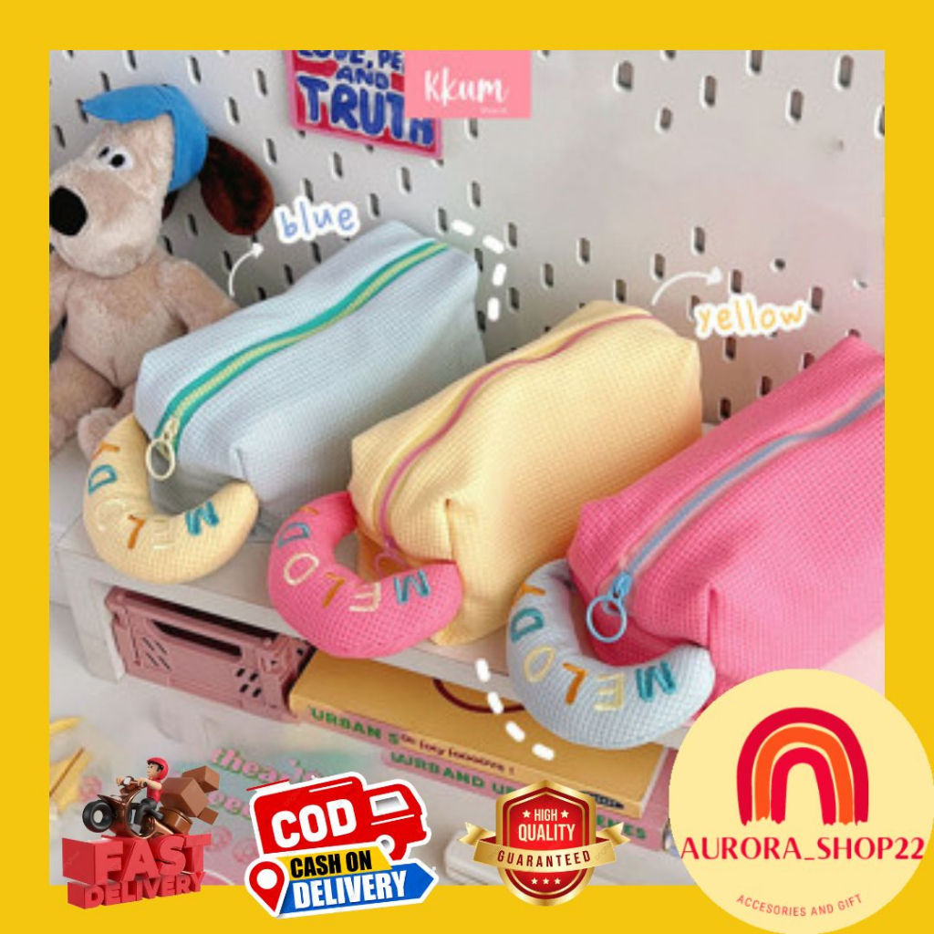 

[COD] TAS POUCH KOSMETIK WARNA PASTEL LUCU CUTE IMPORT PREMIUM / KOTAK PENSIL IMPORT LUCU AESTETIK