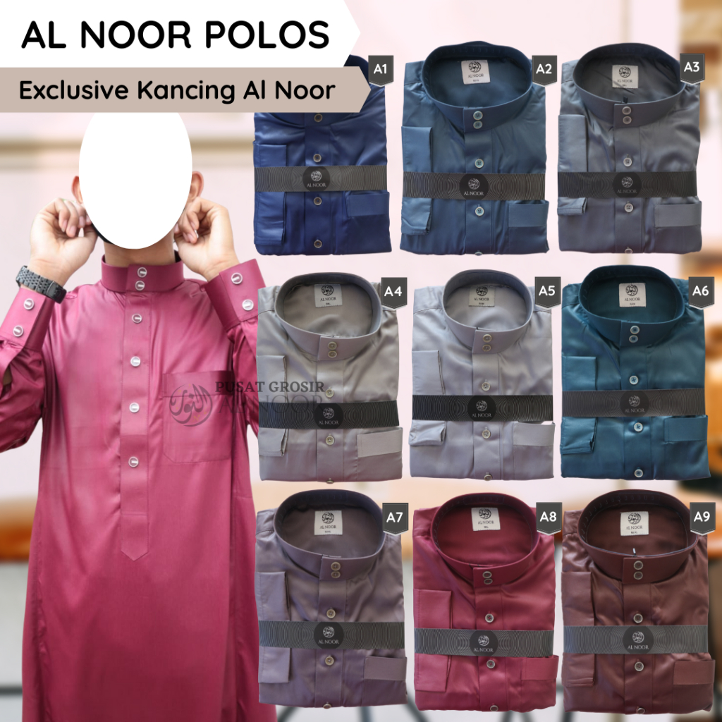 Jubah Saudi | Gamis Pria | Al Noor Polos Non Manset - Pusat Grosir Al Noor