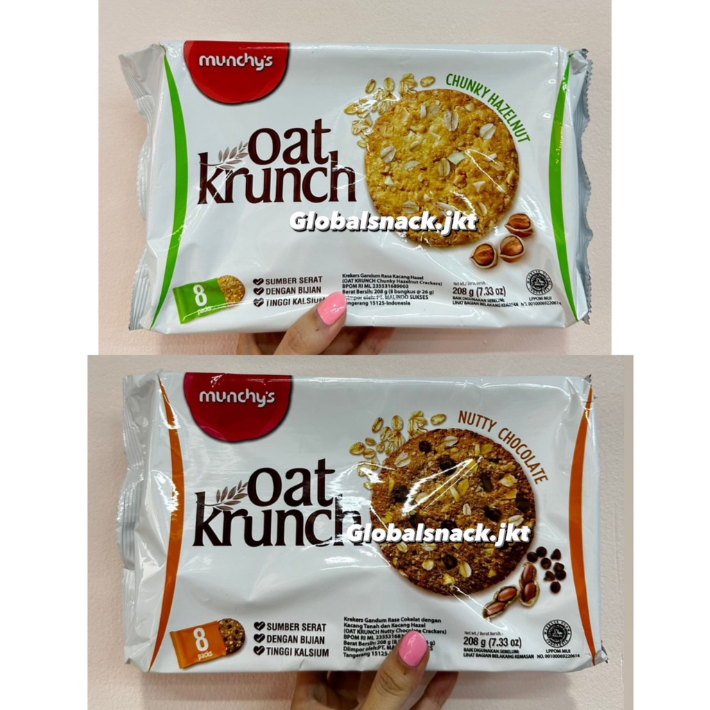 

[SMALL 208GR] MUNCHY'S OAT KRUNCH NUTTY DARK CHOCOLATE CHUNKY HAZELNUT