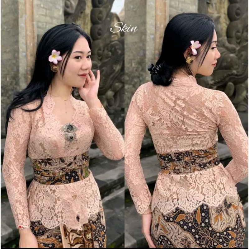 kebaya burkat semi prancis kutubaru BURKAT SOFIA BED /KEBAYA WISUDA /KEBAYA BALI/ KEBAYA KUTUBARU ke