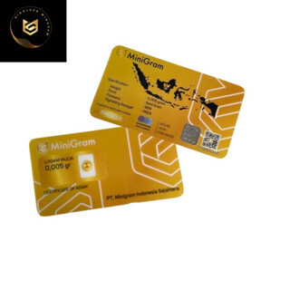 Minigram 0.005 Gram Emas Batangan Bersertifikat Murni 24 Karat