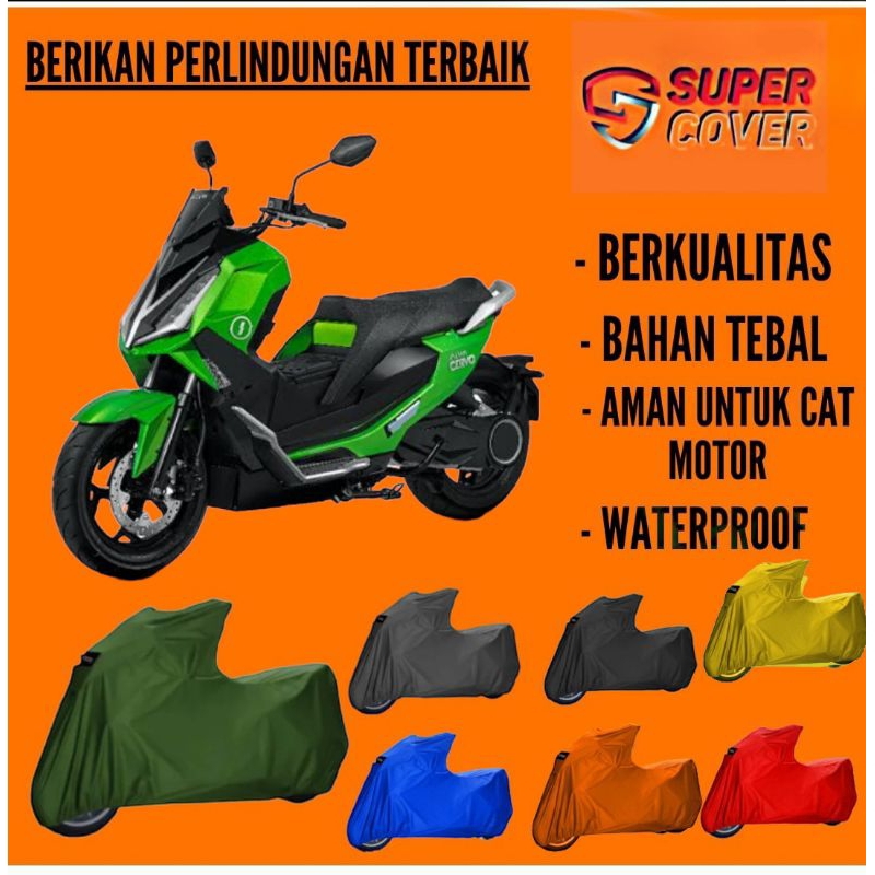 Cover/Mantel/Tutup/Penutup/Selimut/Sarung motor Listrik Alva Cervo Extrem outdoor premium super