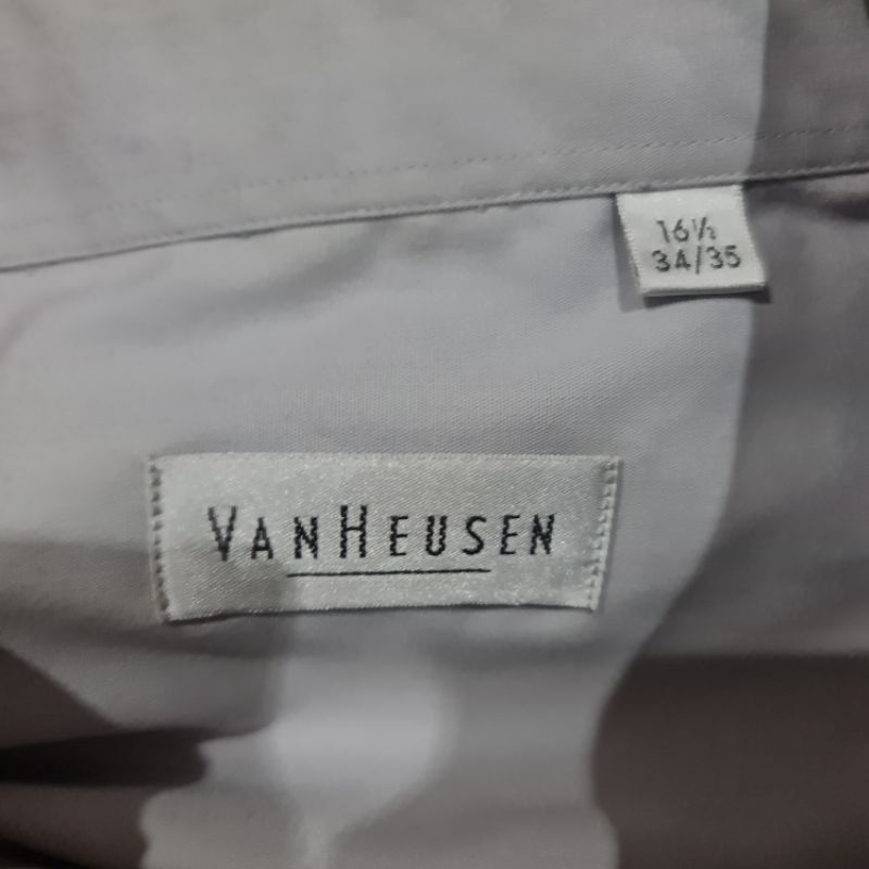 Van Heusen Grey Shirt Kemeja Lengan Panjang Abu Original Authentic Ori