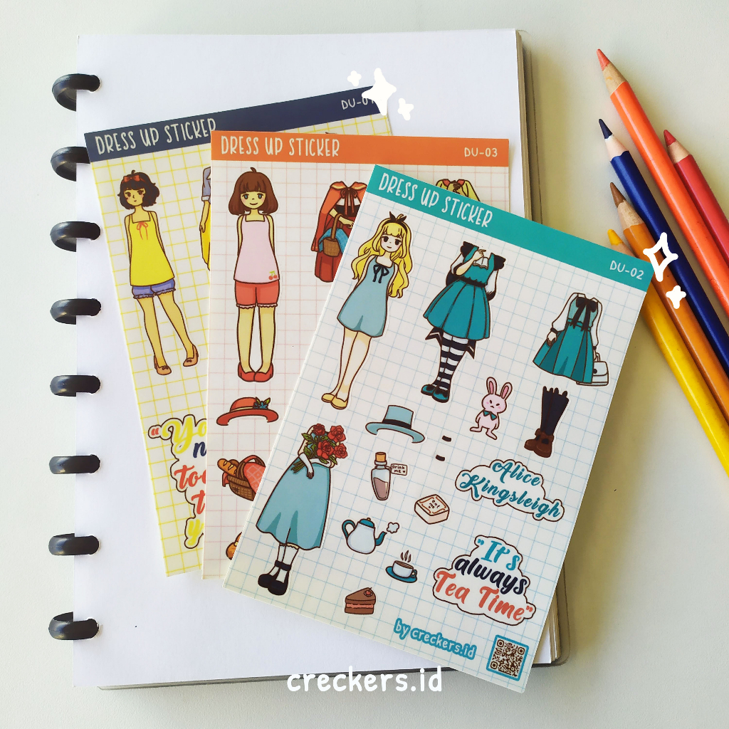 

[creckers.id] Dress Up Sticker Bongkar Pasang Sticker Anak Kreatif