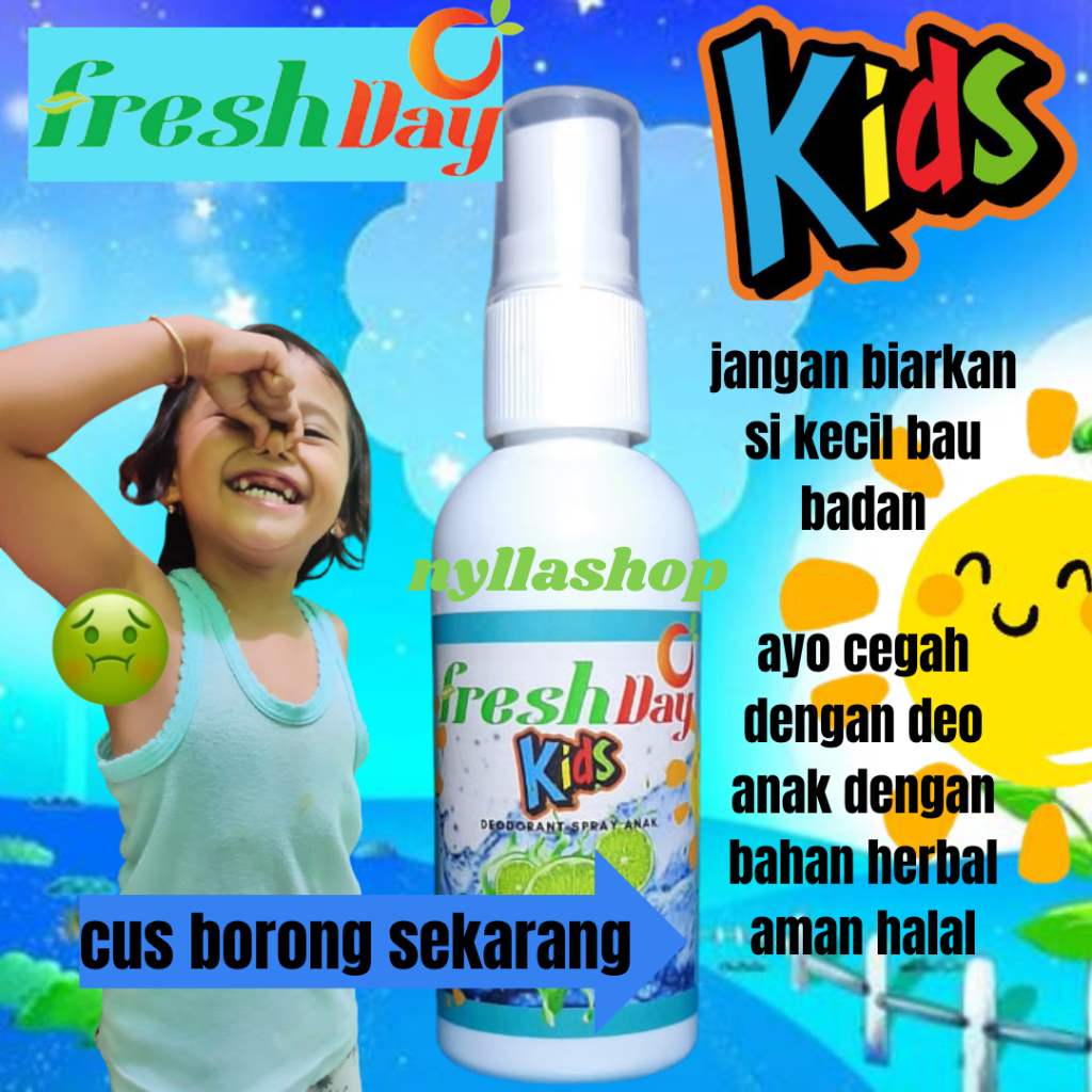 DEODORANT ANAK DEO SPRAY ANAK ANAK Deodorant remaja deodoran anak deodorant spray anak fresh day kid