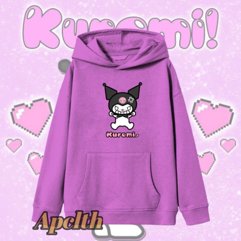 SWEATER HOODIE ANAK PEREMPUAN KUROMI HOODIE ANAK