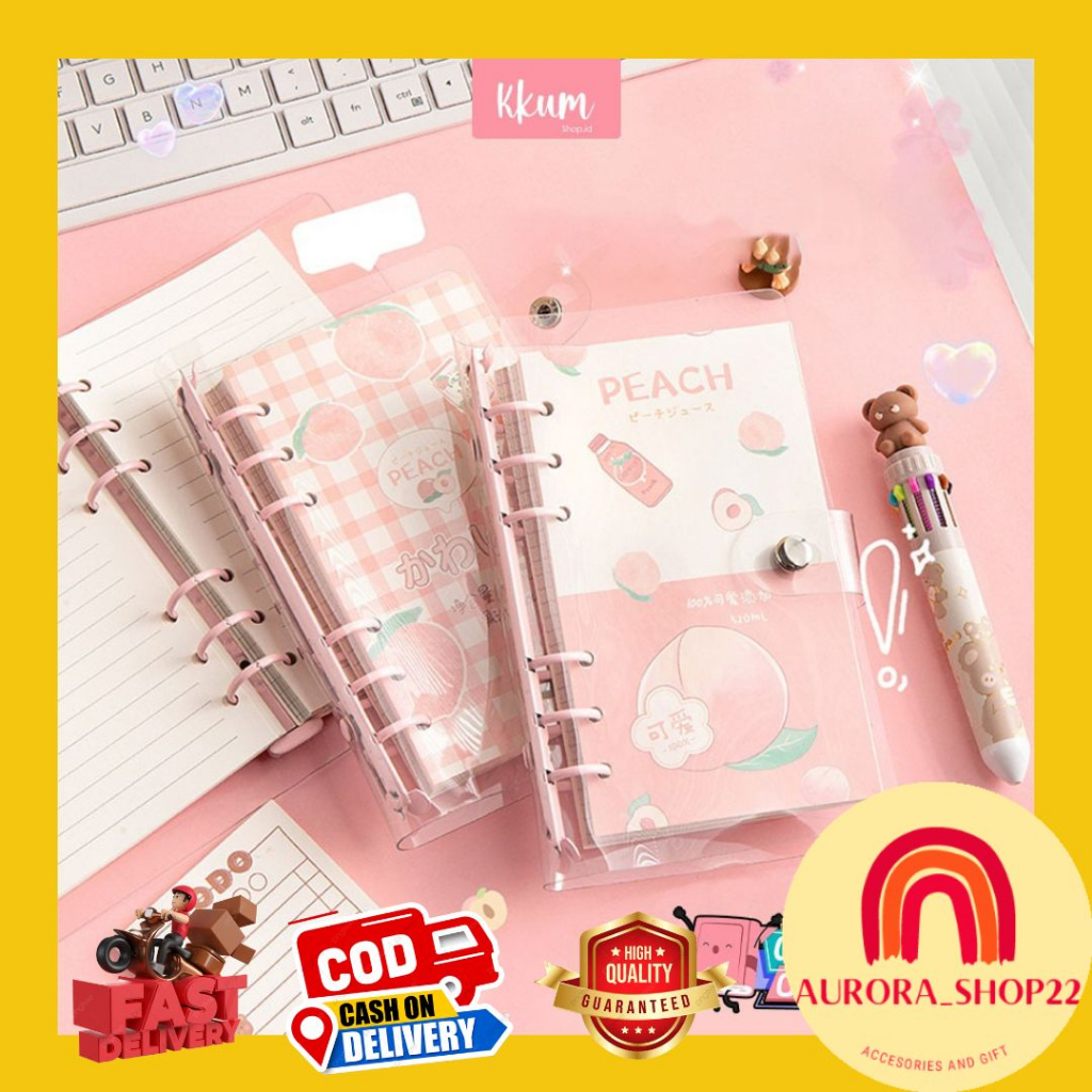 

[COD] BINDER NOTE UKURAN A6 CUTE MOTIF KARAKTER LUCU IMPORT FREE 100 LEMBAR KERTAS NOTE LOOSE LEAF BUKU DIARY DAILY PLANNER CATATAN KECIL