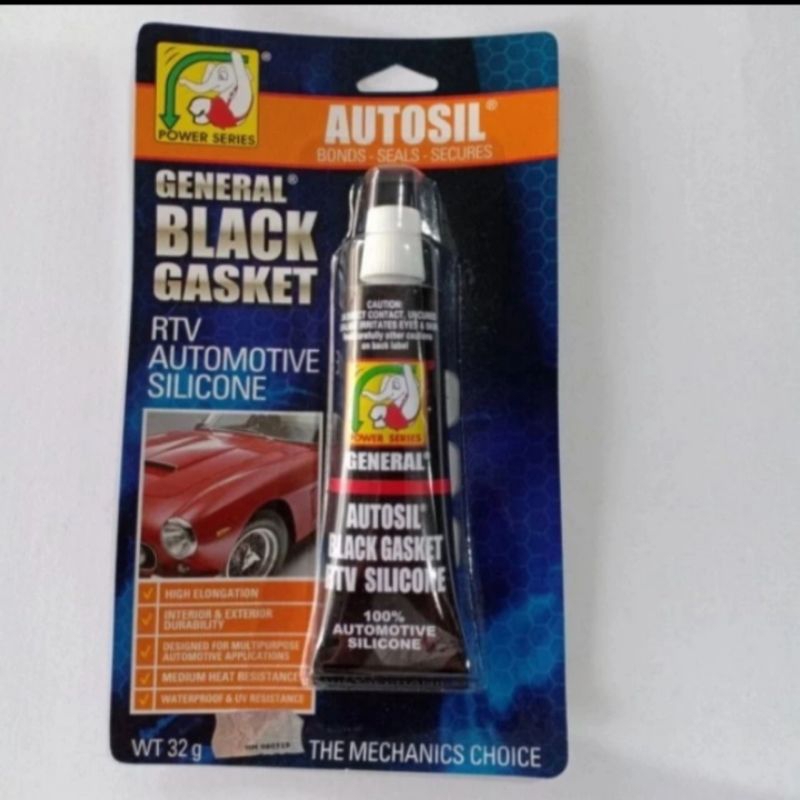 autosil general black gasket - lem bodykit sealent mobil - lem autosil 32gr