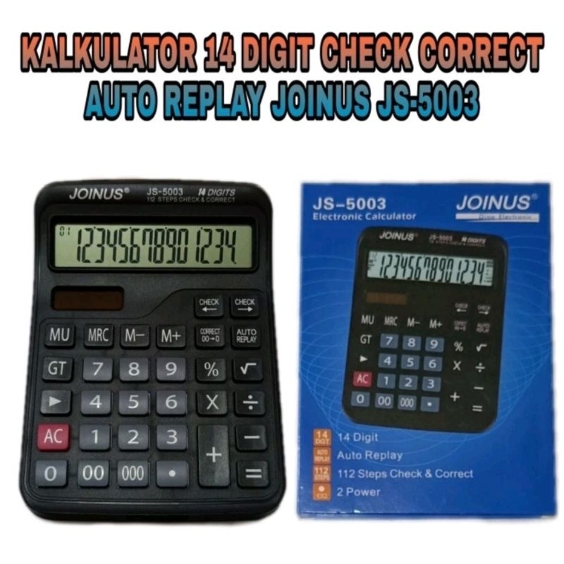 

KALKULATOR 14 DIGIT BESAR JOINUS JS-5003