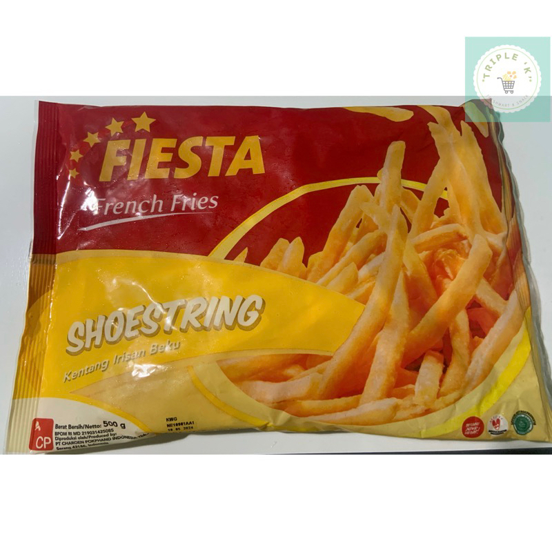 

FIESTA SHOESTRING/KENTANG BEKU POTONGAN LURUS 500GR