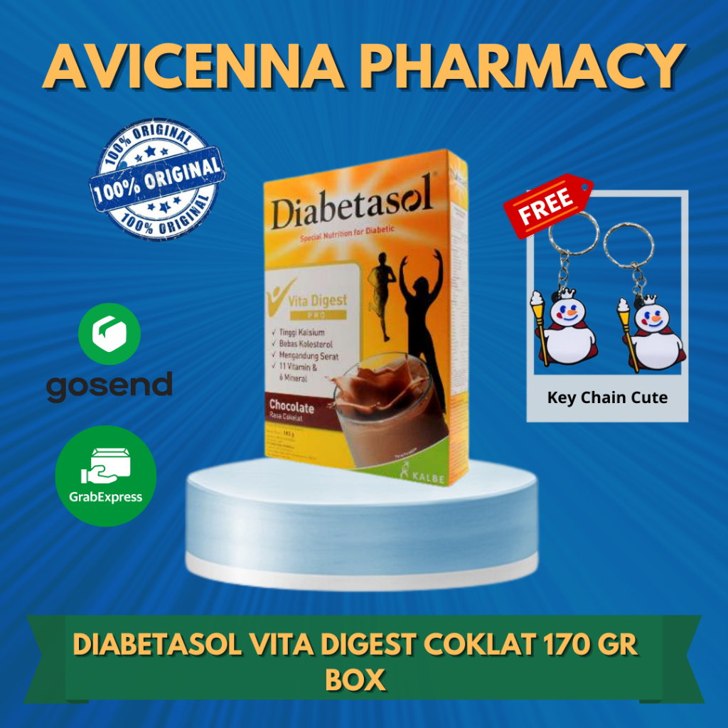 

DIABETASOL VITA DIGEST RASA COKELAT 170 GRAM BOX