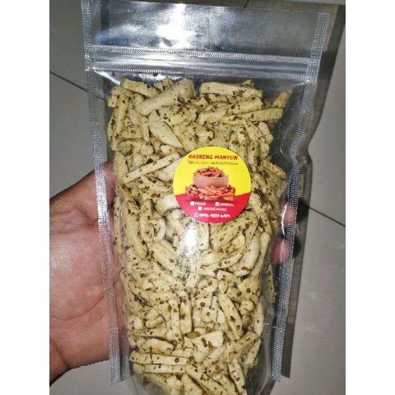 

Basreng Rasa Renyah Original Daun jeruk BASRENG NIKMAT, GURIH, RENYAH, BUMBU MELIMPAH DI JAMIN ENAK