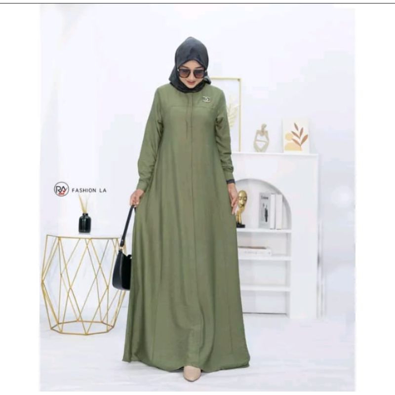 Terbaru dan terlaris gamis verena motif polos//gamis crinkel model payung harga promo