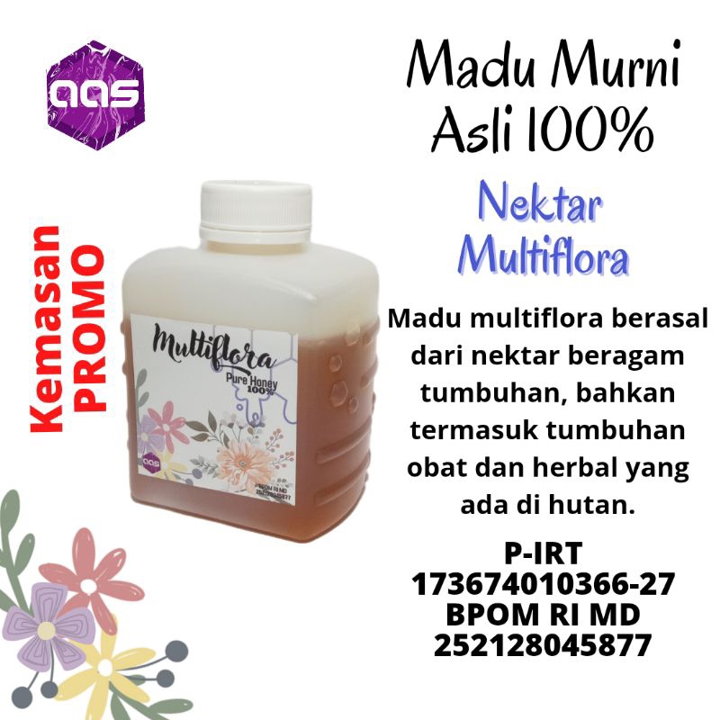 

Madu/Honey/Murni/Alami/Asli/Original Bunga/Nextar Bunga Multiflora Asli 100% Kemasan Promo 500 Gram