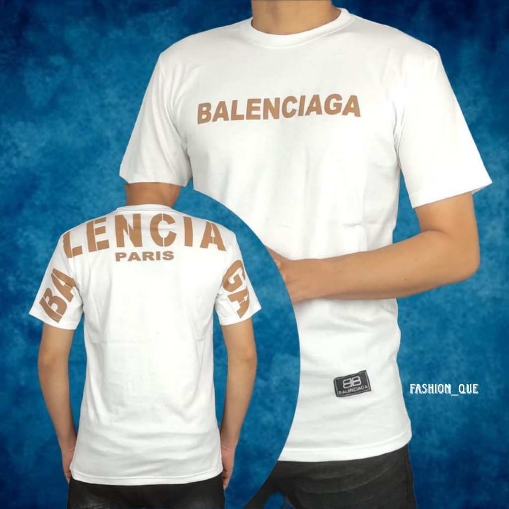 KAOS BALENCIAGA IMPORT PREMIUM BAHAN 100% KATUN FULL TAG UNISHEX PRIA WANITA LENGAN PENDEK PAKAIAN A