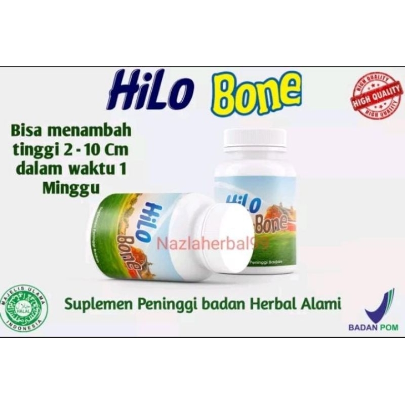 HILO BONE - suplemen peninggi badan original herbal alami permanen Balita remaja dewasa BPOM