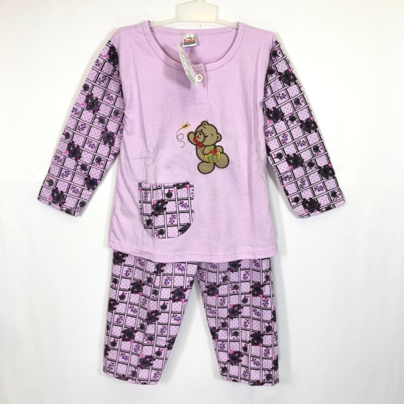 BAJU TIDUR ANAK PP | PIYAMA ANAK | BAJU TIDUR SIELIE LEMBUT SML