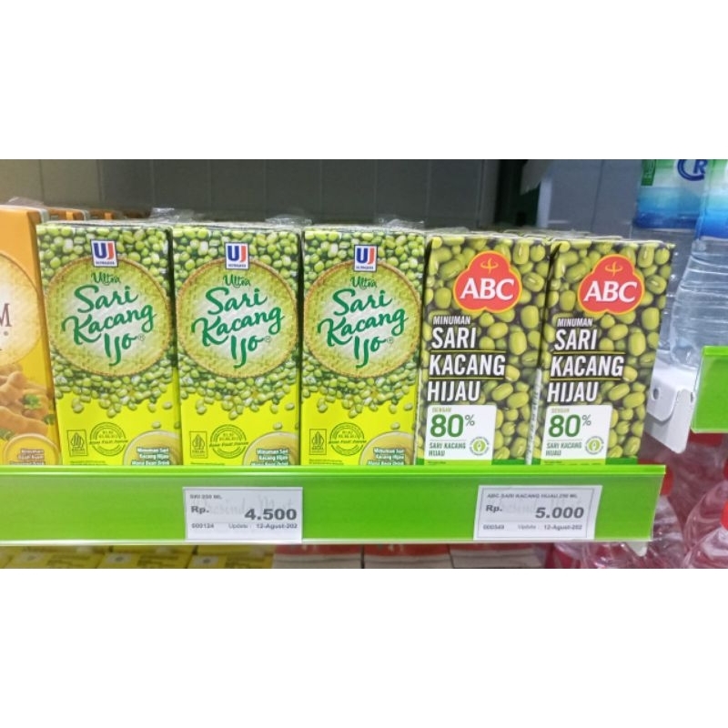 

Sari kacang ijo ultra dan abc. 250ml