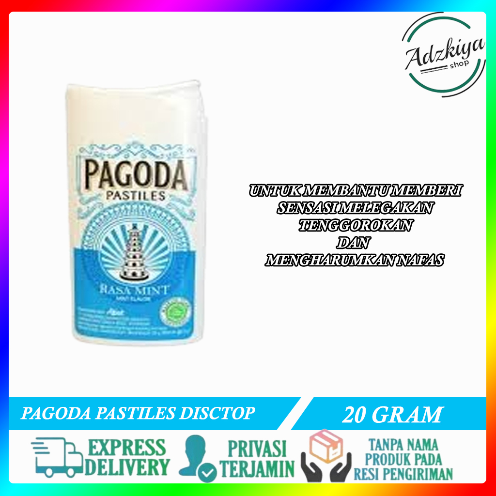 

PAGODA PASTILES 20gr RASA MINT PERMEN PAGODA PASTILES afiat/pagoda disctop kemasan baru pagoda mint