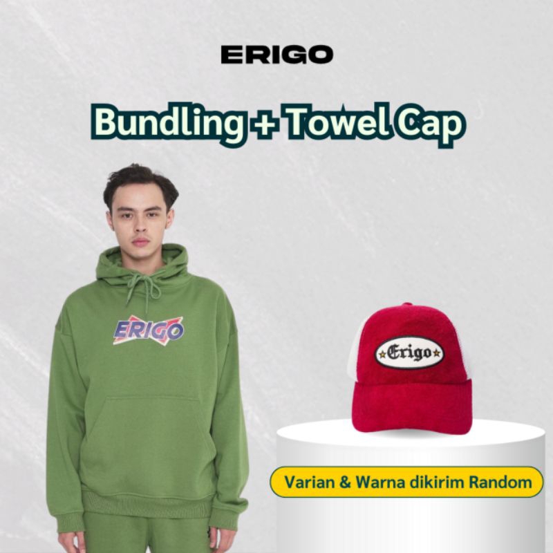 Erigo Hoodie Deluxe Green +TowelCap