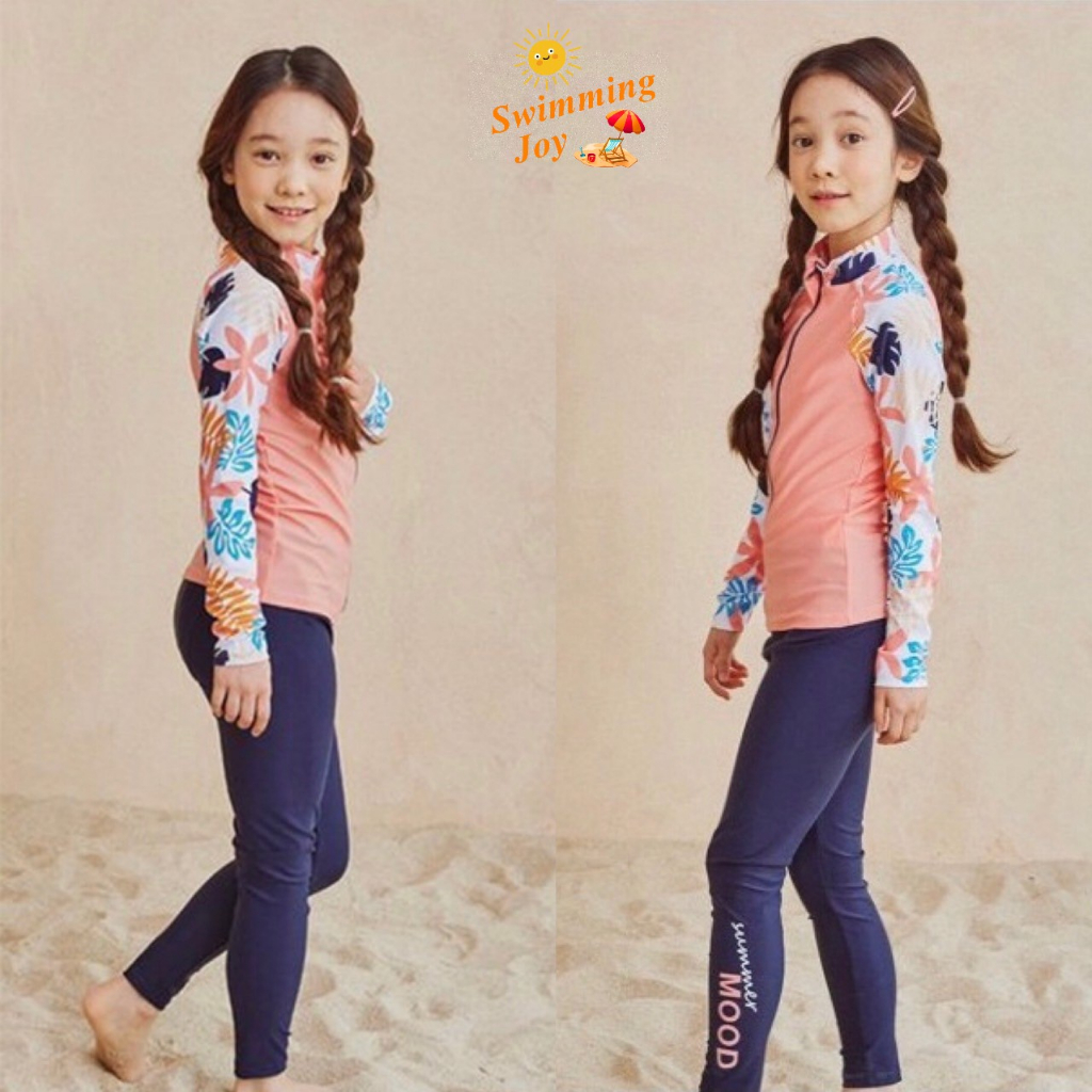 Swimming Joy - Baju Renang Anak Perempuan sampai Remaja Lengan Panjang Celana Panjang / Baju Renang